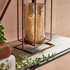 Bougeoir en métal fait à la main de haute qualité Top vente de luxe lanterne Style bougeoir du nouvel an maison bocal en verre inclus - Product Image 3