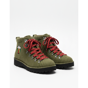 Botas de Senderismo Matobo a Media Pantorrilla con Cordones, Forro de Piel de Oveja y Parte Superior de Lana, Antideslizantes, Color Verde, para Todas las Estaciones - Product Image 3