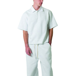 Polo de algodón 100% de alta calidad para hombre, camiseta de manga corta con logotipo transpirable bordado personalizado, patrón sólido - Product Image 2