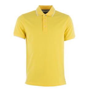 เสื้อโปโลแขนสั้นน้ำหนักปานกลางของผู้ชายมีฉลากส่วนตัว - Product Image 1