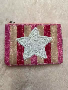 Porte-monnaie perlé fait à la main Mini pochette amusante et élégante pour pièces de monnaie, cartes et articles essentiels Cadeau parfait pour les femmes Petite pochette unique - Product Image 4