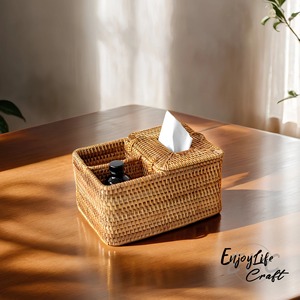 ตะกร้าเก็บของหวายธรรมชาติทำมือ Artex Green Earth รูปทรงวงรี ดีไซน์ทันสมัย เป็นมิตรกับสิ่งแวดล้อม ผลิตในเวียดนาม - Product Image 2