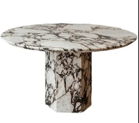 Table basse ronde en marbre moderne de luxe Base élégante pour salon Hall d'hôtel Décoration de la maison Meubles de salon de luxe