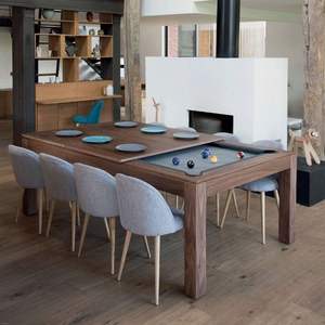 Table de billard moderne personnalisée à prix avantageux, 3 en 1, table de billard multifonctionnelle, 7 pieds, 8 pieds, 9 pieds, salle à manger avec plateau de jeu pour la maison - Product Image 1