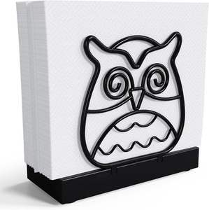 High Quality Napkin <b>Holder</b> Wooden Base Metal Design Home, Hotel & Restaurant Table Decoration Utility Item - Product Image 3