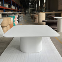 Table à manger ronde en béton de taille différente style de vie personnalisée en usine mobilier d'extérieur en béton prix raisonnable réglable
