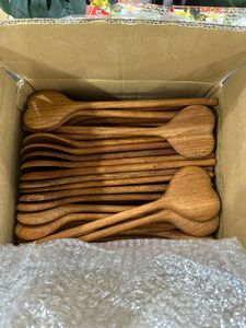 Vietnam Handmade Wooden Cooking Spoon Natural Wood Camping Rustic Design Serving Utensil Kitchen Tableware Wholesale - Product Image 6