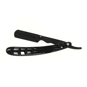 Rasoir de barbier à bord droit en acier inoxydable au meilleur prix pour salons, fabriqué à la main au Pakistan - Product Image 1