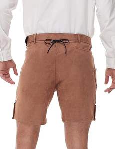 Short Lederhosen traditionnel bavarois pour homme tenue Oktoberfest allemande authentique avec motif brodé - Product Image 6