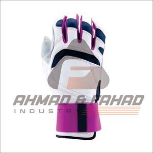 Los mejores guantes de bateo de béisbol de cuero azul Equipo deportivo de marca para adultos para bateo de bolas suaves por A & F Industry - Product Image 4