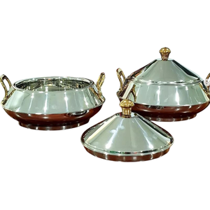 Haute qualité métal argenterie Buffet plus chaud affichage Table Top nourriture Dessert servant marmite chauffée Pot de nourriture pour mariage ou événements - Product Image 4