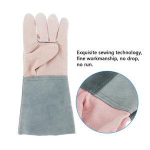 ถุงมือเชื่อมหนังวัวสองชั้นสำหรับผู้ชายและผู้หญิงถุงมือประกอบหนังวัวสองชั้น - Product Image 6