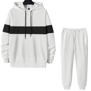 Oferta: Conjuntos Deportivos Personalizados para Hombre, Invierno, Estampados, Chaqueta con Capucha de Felpa Gruesa, Pantalones Joggers, Ropa Casual - Product Image 1