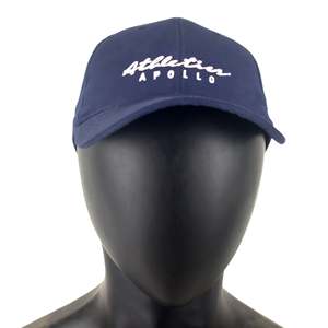 Men's Fashionable Curved Brim 5-Panel Velour <b>Baseball</b> <b>Cap</b> in <b>Navy</b> Twill - Product Image 2