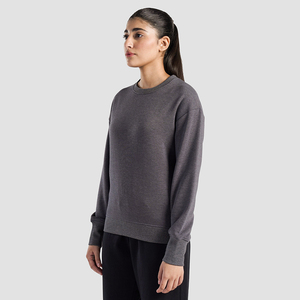 Sweatshirts pour femmes 100% Cotton Made Sweatshirt Plain Custom Print Crewneck Prix de gros Regular Fit Woman Casual Fashion - Product Image 4