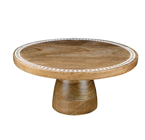 Simple Design <b>Wooden</b> <b>Cake</b> Stand Dessert Pedestal Display Stand Royal Look Wood <b>Cake</b> Stand Special Design - Product Image 1