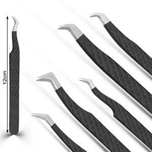 Outils à cils en acier inoxydable à haute précision, fournisseur d'usine OEM, vente en gros en grande quantité, pince à cils - Product Image 3