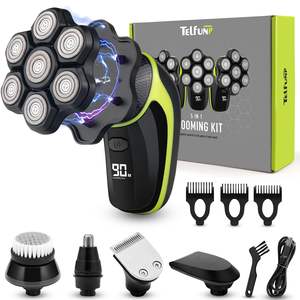 Mini Afeitadora Eléctrica Impermeable IPX7 con Cabezal Desmontable, Recortadora de Pelo para Hombres Calvos con Pantalla LED, Opción de Carga USB Húmeda/Seca - Product Image 6