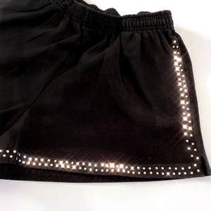 Pantalones cortos hechos a medida con diamantes de imitación Sparkly Clubwear Slim Fit Summer Design OEM Disponible ahora - Product Image 4