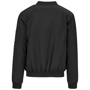 Veste bomber matelassée imperméable à capuche pour homme en poly personnalisé de haute qualité Coupe-vent Col montant Vêtement décontracté OEM Hiver - Product Image 2