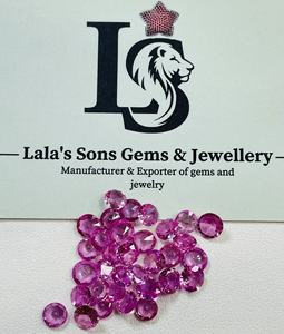 Zafiro Rosa Natural de la Mejor Calidad, 100% Natural, Talla Redonda de 5x5 mm, Gema Suelta para Hacer Anillos y Astrología al Mejor Precio - Product Image 5