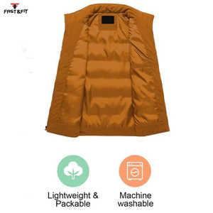 Veste coupe-vent réversible formelle d'extérieur pour le printemps, respirante, rembourrée, sans manches, vêtements d'extérieur, service OEM - Product Image 3