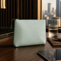 Pochette Ignifuge pour Documents, Portefeuilles Femme, Pochette de Voyage Tendance pour Dames, Organisateur pour Argent, Passeport, Trousse de Maquillage Étanche