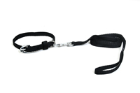 Collier pour chien en nylon réglable avec boucle en métal, noir uni, style simple, collier pour animaux de compagnie toutes saisons pour chiens