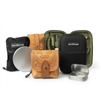 Étui de survie multifonction de luxe personnalisé en EVA pour outils, avec allume-feu en acier à haute teneur en carbone et fermeture éclair, sac à allume-feu