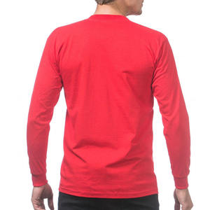 เสื้อยืดแขนยาวผ้าฝ้าย100% สำหรับผู้ชายเสื้อยืดปรับสีได้สำหรับฤดูใบไม้ผลิ2024ฤดูร้อน - Product Image 5