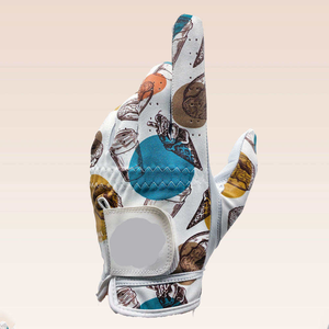 Wholesale Price Custom Heat-Transfer Printing Breathable Eco-Friendly Golf <b>Gloves</b> Best Quality Genuine <b>Leather</b> Outdoor Casual - Product Image 4