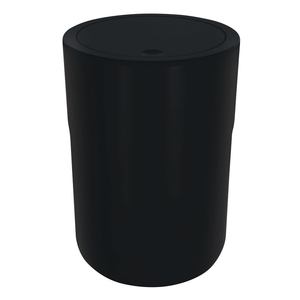 Spirella Collezione Cocco, Cestino per Rifiuti 19 x 26 cm (5 Litri), Polistirolo, Nero - Product Image 1