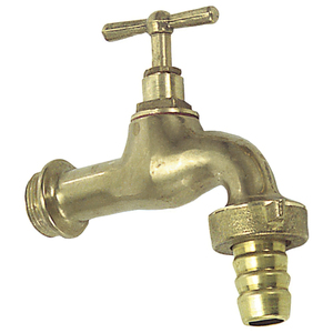 Grifo Curvo Laton Pulido Con Racord 3/4" - Product Image 1