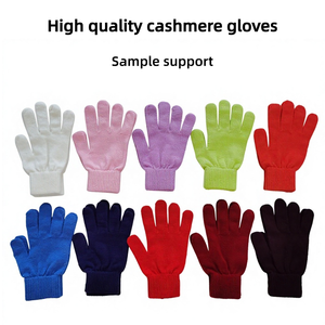 Gants en cachemire tricotés à cinq doigts pour enfants, support d'échantillon, gants en cachemire tricotés chauds pour l'hiver, pour filles et garçons, pour un usage quotidien - Product Image 4
