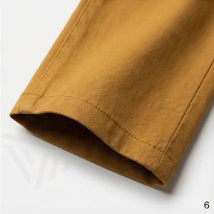 Pantalon chino slim pour homme, décontracté, uni, à taille mi-haute, coupe droite, design premium, couleur personnalisée, doux - Product Image 6