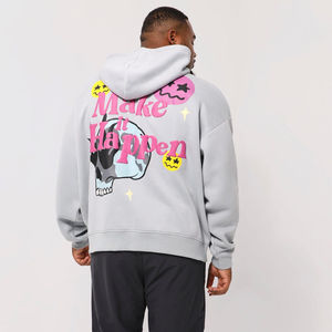 Sudadera con Capucha de Forro Polar con Lavado Ácido y Camuflaje para Hombre, 100% Algodón, Impermeable, Ropa de Invierno con Capucha - Product Image 2