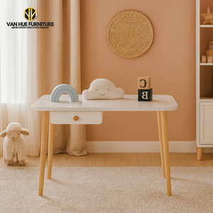 Servicios OEM y ODM para mesa de estudio simple de madera maciza para estudiantes en casa, directamente del fabricante - Product Image 1