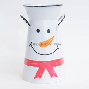 Lata de leche de metal galvanizado de primera calidad con diseño vintage y asas resistentes, ideal para decoración rústica y ajuste de hogar de estilo de granja - Product Image 2