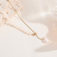 XXX Fashion Jewelry Long collier de perles naturelles chandail chaîne collier bijoux à la mode pour les femmes