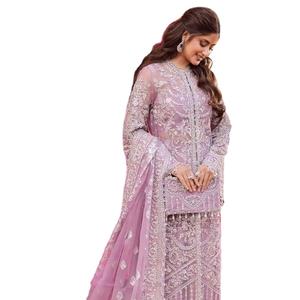 Robes de soirée Punjabi Designer robes formelles pakistanaises indiennes avec travail manuel brodé nouvel article toutes les tailles disponibles - Product Image 1