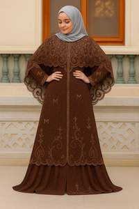 Luxury Anti-Wrinkle Lightweight Black Dubai <b>Abaya</b> Elegant Muslim <b>Women</b> Breathable Silk Embroidery Traditional - Product Image 3