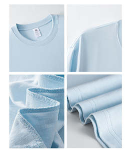 Camiseta de Hombre 100% Algodón al por Mayor, 220 Gramos, Logotipo Personalizado, Diseño Formal Simple en la Parte Delantera, Tejido de Punto Lavado, Cómodo - Product Image 4