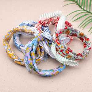 Pañuelos de Algodón Hechos a Mano, Pañuelo para el Cuello, Pañuelo para el Cabello de Playa, Regalo Ecológico - Product Image 6