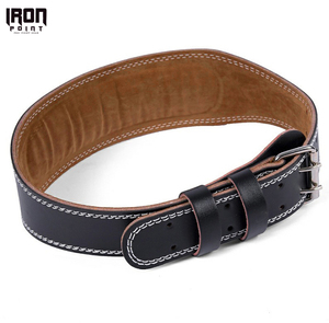 Cinturón de Levantamiento de Pesas Unisex de Cuero, Hebilla Ajustable, Transpirable, Antideslizante, Soporte Lumbar para Entrenamiento de Fuerza y Fitness - Product Image 3