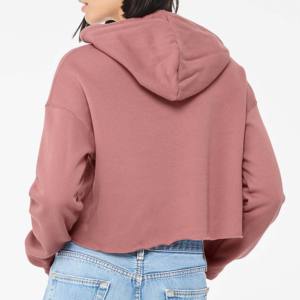 Nouveau Hoodie Épais en Fibre de Bambou pour Femme 2026 – Collection Automne/Hiver – Coupe Ample, Design Court avec Logo Brodé à l'Avant - Product Image 6
