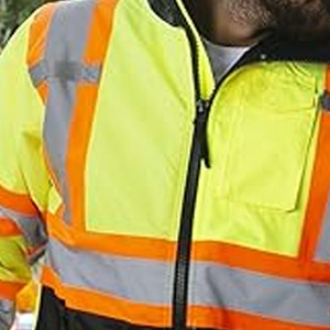 Chaqueta de Seguridad Impermeable con Mangas Largas, Chaqueta de Trabajo de Seguridad Reflectante, Cargada por Dress Sports - Product Image 6