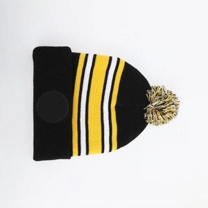 Gorro de Punto Jacquard Unisex 100% Acrílico, Gorro de Invierno Personalizable de Alta Calidad, Bordado Profesional, Hockey sobre Hielo, Bebés - Product Image 4