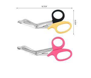 Ciseaux multifonctionnels de premiers soins Buse longue et incurvée Ciseaux de bandage pour la coupe de la gaze médicale par ANAAIF - Product Image 3