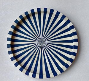 ถาดฝังโมเสคเปลือกหอยมุกของเครื่องประดับบ้านของขวัญบัพติศมาอาร์ตเดคโคออกแบบได้ตามต้องการ - Product Image 1