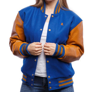 Retailer OEM ODM Service New Long Sleeve Women Varsity Jacket Ladies Cropped Baseball Uniform Varsity Jackets for Winter - Product Image 4